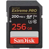 Card de memorie SanDisk Extreme Pro SDXC, 256GB, UHS-I U3, Clasa 10, V30