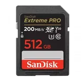 Card de memorie SanDisk Extreme Pro SDXC, 512GB, UHS-I U3, Clasa 10, V30