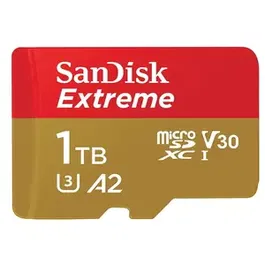 Card de memorie SanDisk Extreme MicroSDXC, 1TB, UHS-I U3, Clasa 10, V30 + Adaptor SD