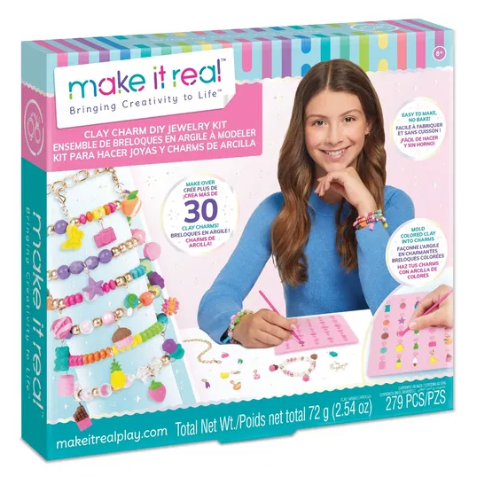Set pentru creat bijuterii, Make It Real, 30 Clay Charm