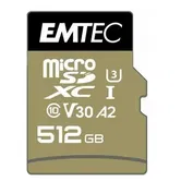 Card de memorie Emtec microSDXC, 512GB, UHS-I U3, A2, V30, Clasa 10