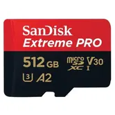 Card de memorie SanDisk Extreme PRO microSDXC SDSQXCD-512G-GN6MA, 512GB, A2, UHS-I U3, V30 + Adaptor SD