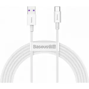 Cablu de date Baseus Superior Series, USB - USB Type-C, 2 m, 66W, Alb