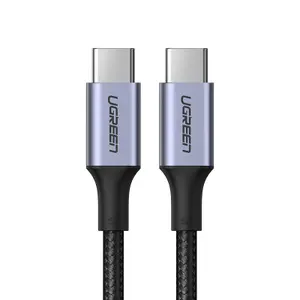 Cablu de date Ugreen 6957303874279, USB-C - USB-C, 5 A, 100 W, 1 m, Gri