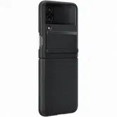 Husa de protectie Samsung Flap Leather Cover pentru Samsung Galaxy Z Flip 4, Negru