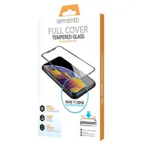 Folie Protectie Lemontti Sticla Full Fit pentru Oppo A74 4G (Negru)
