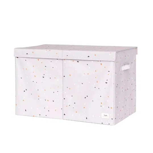 Cufar pliabil pentru camera copiilor, 3 Sprouts, material reciclat, Terrazzo Gri