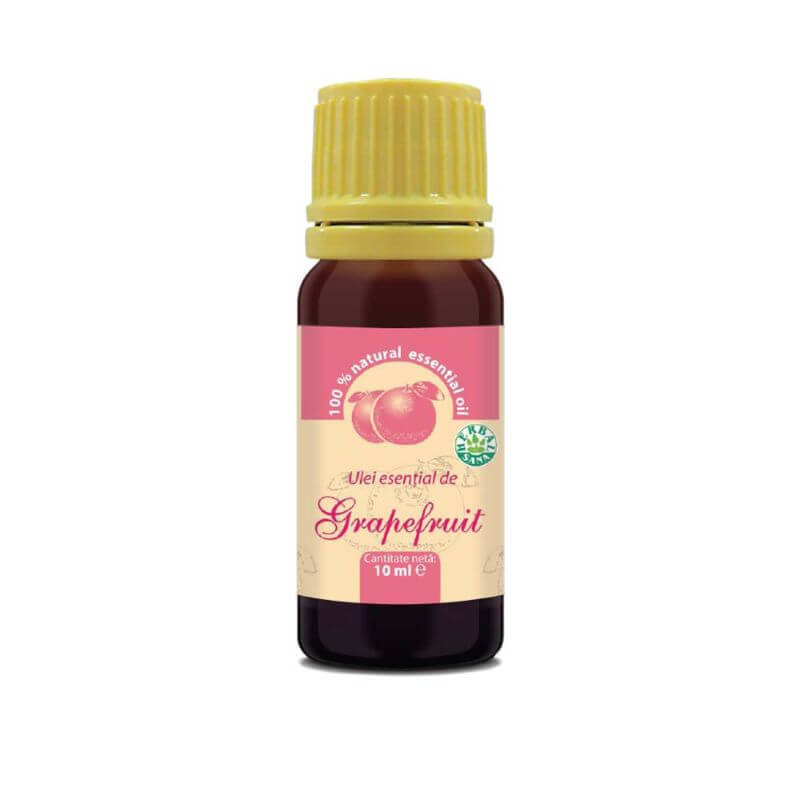 Ulei esenţial de grapefruit 100% pur, 10 ml, Herbavit
