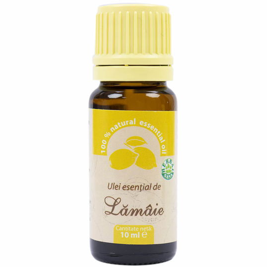 Ulei esenţial de lămâie 100% pur, 10 ml, Herbavit