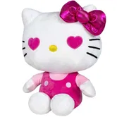 Jucarie de plus, Play by Play, Hello Kitty cu salopeta roz, Editie Aniversara, 22 cm