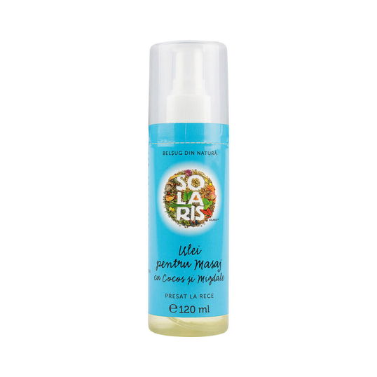 Ulei pentru masaj cu cocos si migdale, 120 ml, Solaris