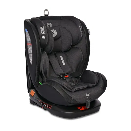 Scaun auto, Lorelli Ares, Isofix, i-Size, rotativ 360 grade, 40-150 cm, 0 luni-12 ani, Black