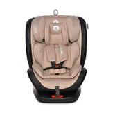 Scaun auto, Lorelli Ares, Isofix, i-Size, rotativ 360 grade, 40-150 cm, 0 luni-12 ani, Beige