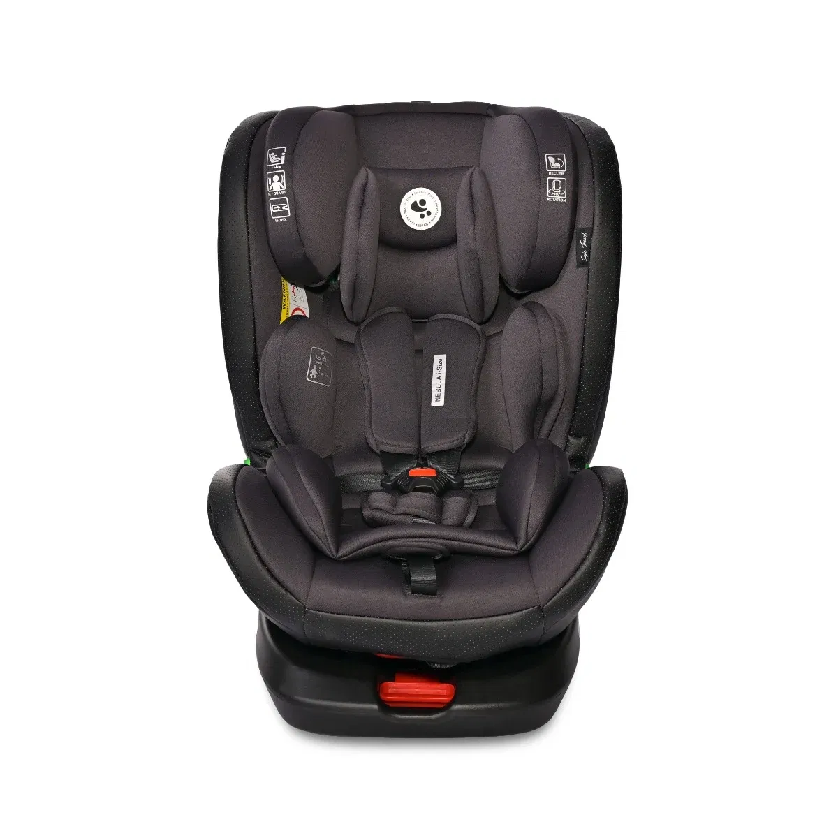 Scaun auto, Lorelli Nebula, i-Size, Isofix, rotativ, 0 luni-12 ani, 40-150 cm, Black