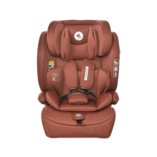 Scaun auto, Lorelli Adventure, i-Size, 15 luni-12 ani, 76-150 cm, Ginger