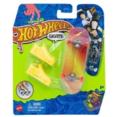 Set mini placa skateboard cu pantofi, Hot Wheels, Color Wave, HGT65