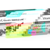 Vitamina C Naturala + Seleniu si Zinc, 30 comprimate, Rotta Natura