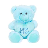 Ursulet de plus cu inima, Puffy Friends, Little Princess, Albastru, 45 cm