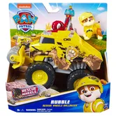 Masinuta cu figurina, Paw Patrol, Rescue Wheels Bulldozer, Rubble, 20145822