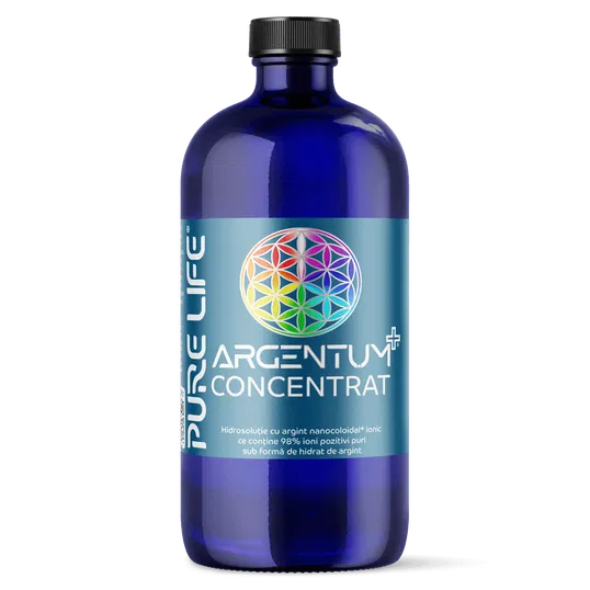 Argint coloidal ionic ARGENTUM+ 30ppm, 480ml, Pure Life
