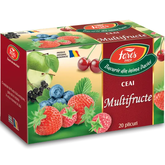 Ceai multifructe, 20 plicuri, Fares