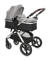 Carucior Lorelli Viola, Cos auto inclus, set adaptori, pana la 22 kg, Opaline Grey