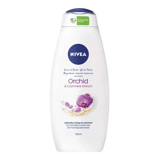 Gel de dus 2 in 1 Orhidee & Cashmere, 750 ml, Nivea