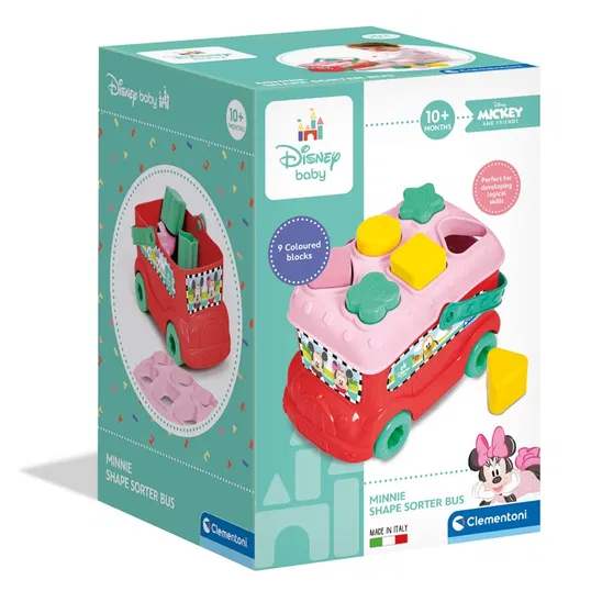 Set cu forme de sortat, Clementoni, Minnie Mouse