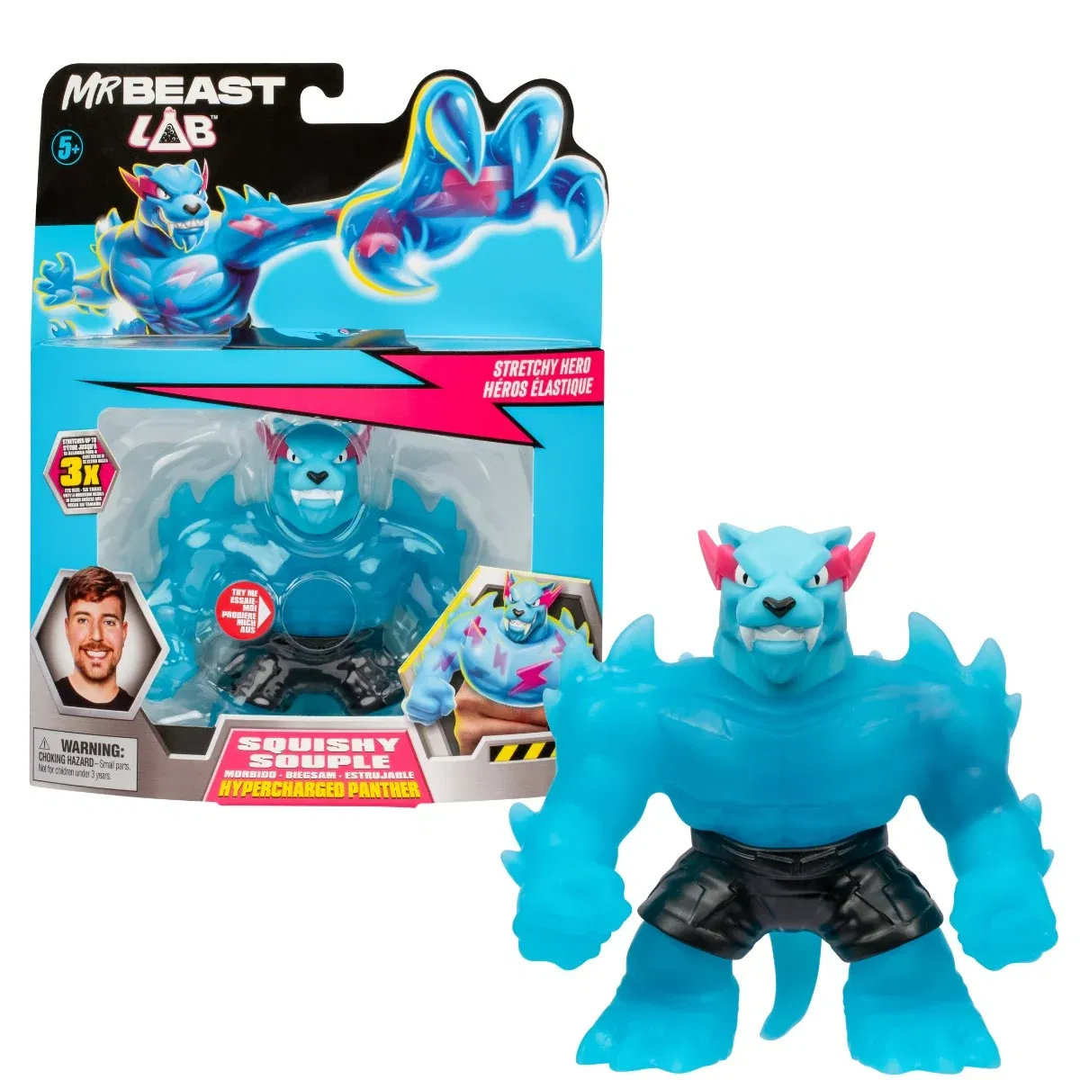 Figurina elastica, MrBeast Lab, Hypercharged Panther, W1