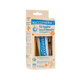 Kit de igiena orala pentru copii de 7-12 ani (contine pasta de dinti, periuta si saculet bumbac), 50 ml, Buccotherm