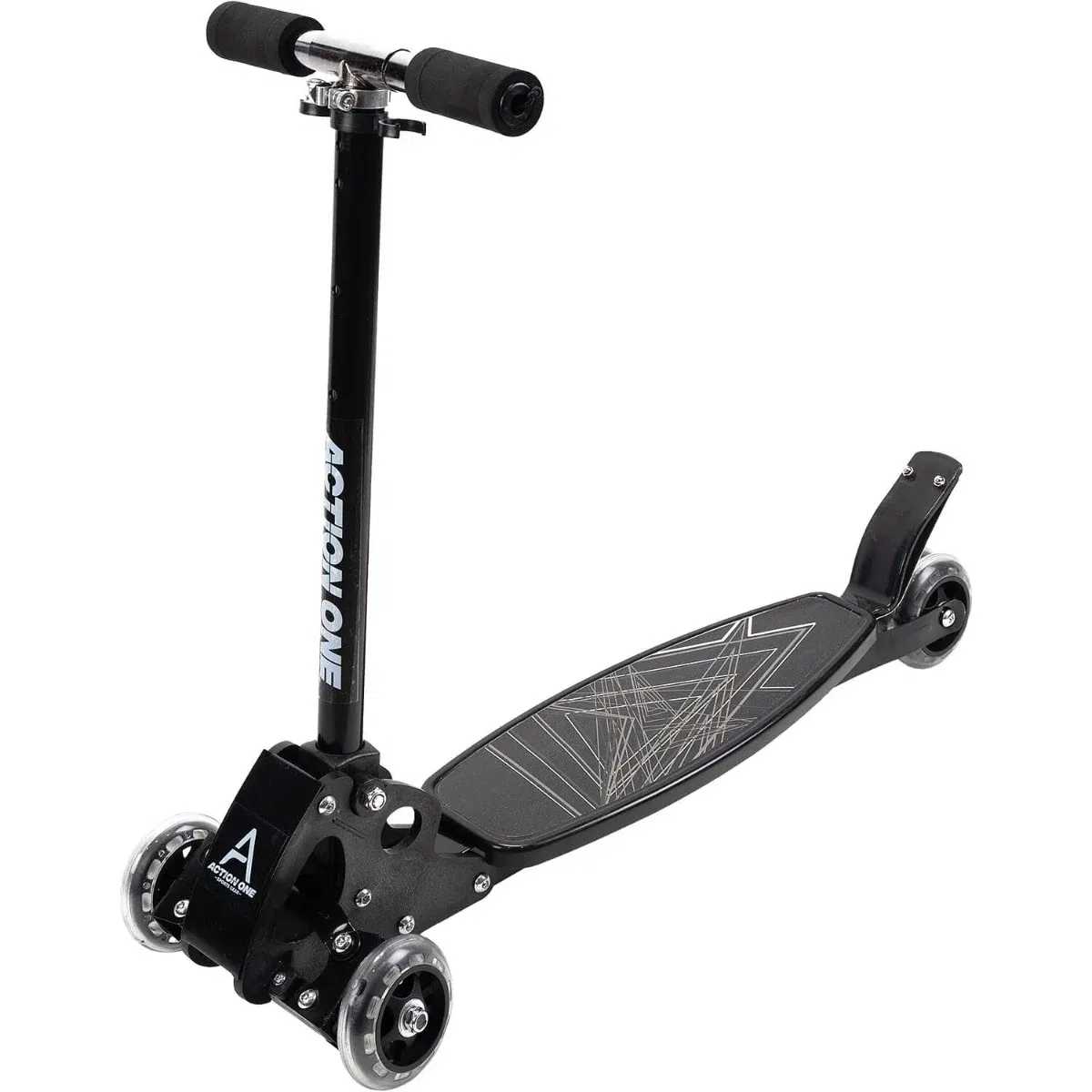 Trotineta cu 4 roti, Action One Rookie, Negru