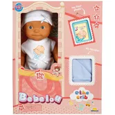 Papusa bebelus, Dollz n More, Bebelou, Welcome Baby, 30 cm, Albastru