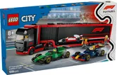LEGO® City - Camion F1 cu masinile F1 RB20 si AMR24 (60445)