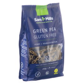 Paste penne fără gluten, din mazăre, 250 g, Sam Mills