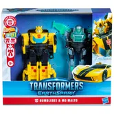 Set 2 figurine Transformers, Earthspark, Bumblee Bee si Mo Malto, F8439