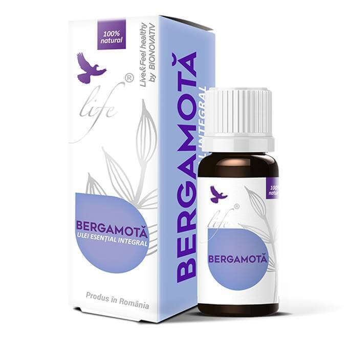 Ulei esențial integral de bergamotă, 10 ml, Bionovativ