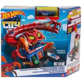 Set de joaca, Hot Wheels City, Razbunarea bestiilor, Sectia de politie, Scorpion, HDR32