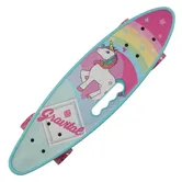 Penny board portabil Action One ABEC-7, PU, Aluminiu, Unicorn
