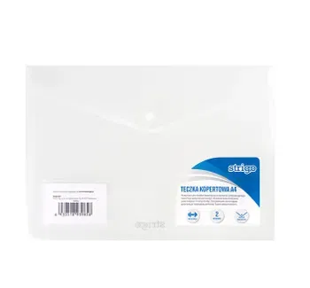 Dosar plic cu capsa si 2 buzunare, A4, transparent