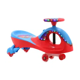 Masinuta fara pedale cu lumini si sunete Qitong Swing Car, Rosu