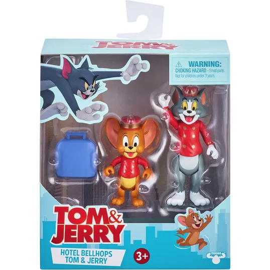 Set 2 figurine Tom and Jerry, Hotel Bellhops, S1, 8 cm