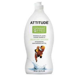 Detergent lichid pentru vase cu mar verde si busuioc, 700 ml, Attitude