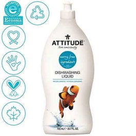 Detergent lichid pentru vase Flori de camp, 700 ml, Attitude