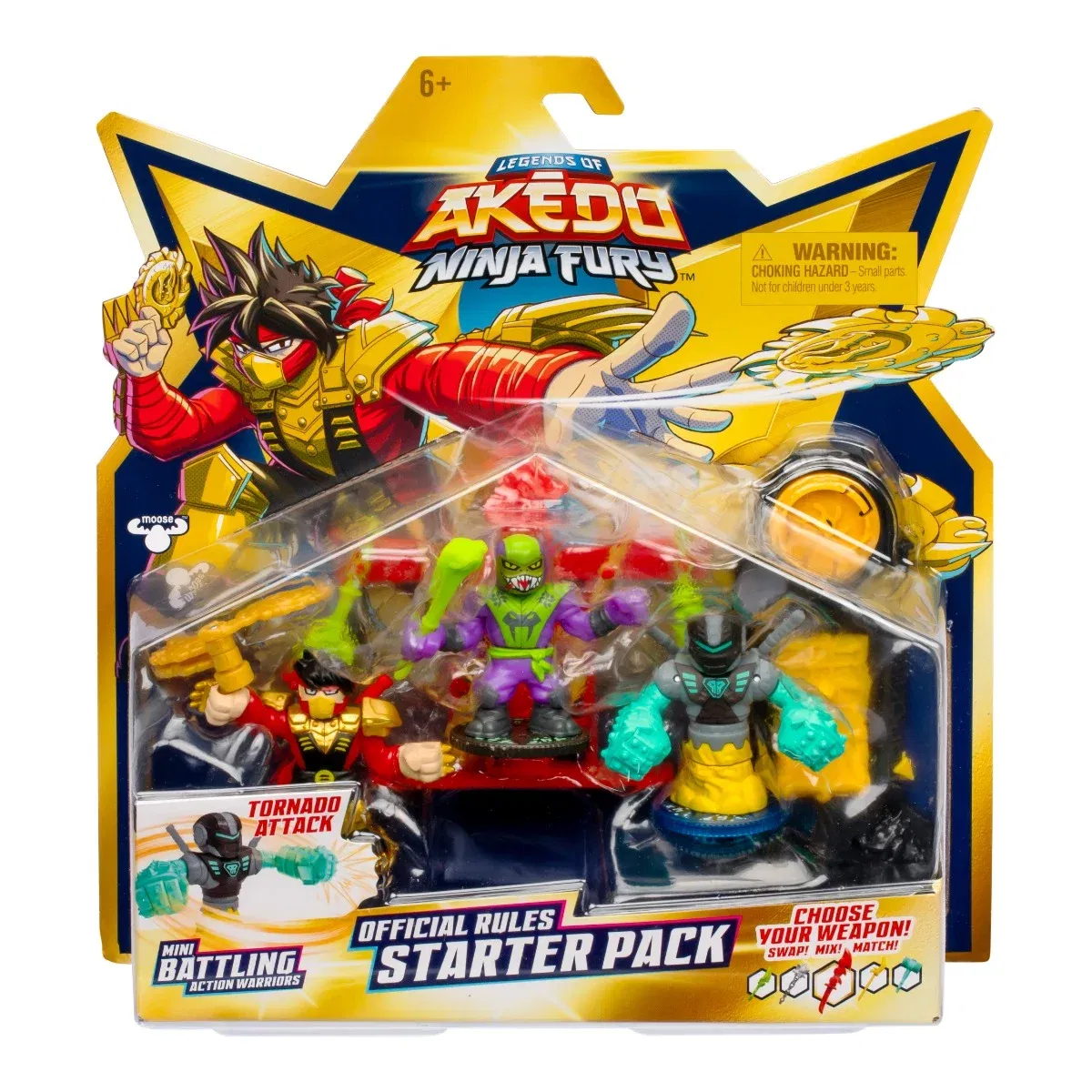 Set 3 figurine, Akedo, Ninja Fury, Strikes Chux, S7 W1