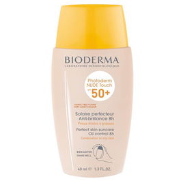 Fluid crema pentru piele mixta si grasa SPF 50+ Foarte Deschis Photoderm Nude Touch, 40 ml, Bioderma