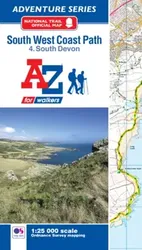 SW Coast Path South Devon Adventure Atlas, Paperback - ***