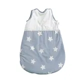 Sac de dormit de vara, Lorelli, 0-6 luni, Stars Blue Grey Mist