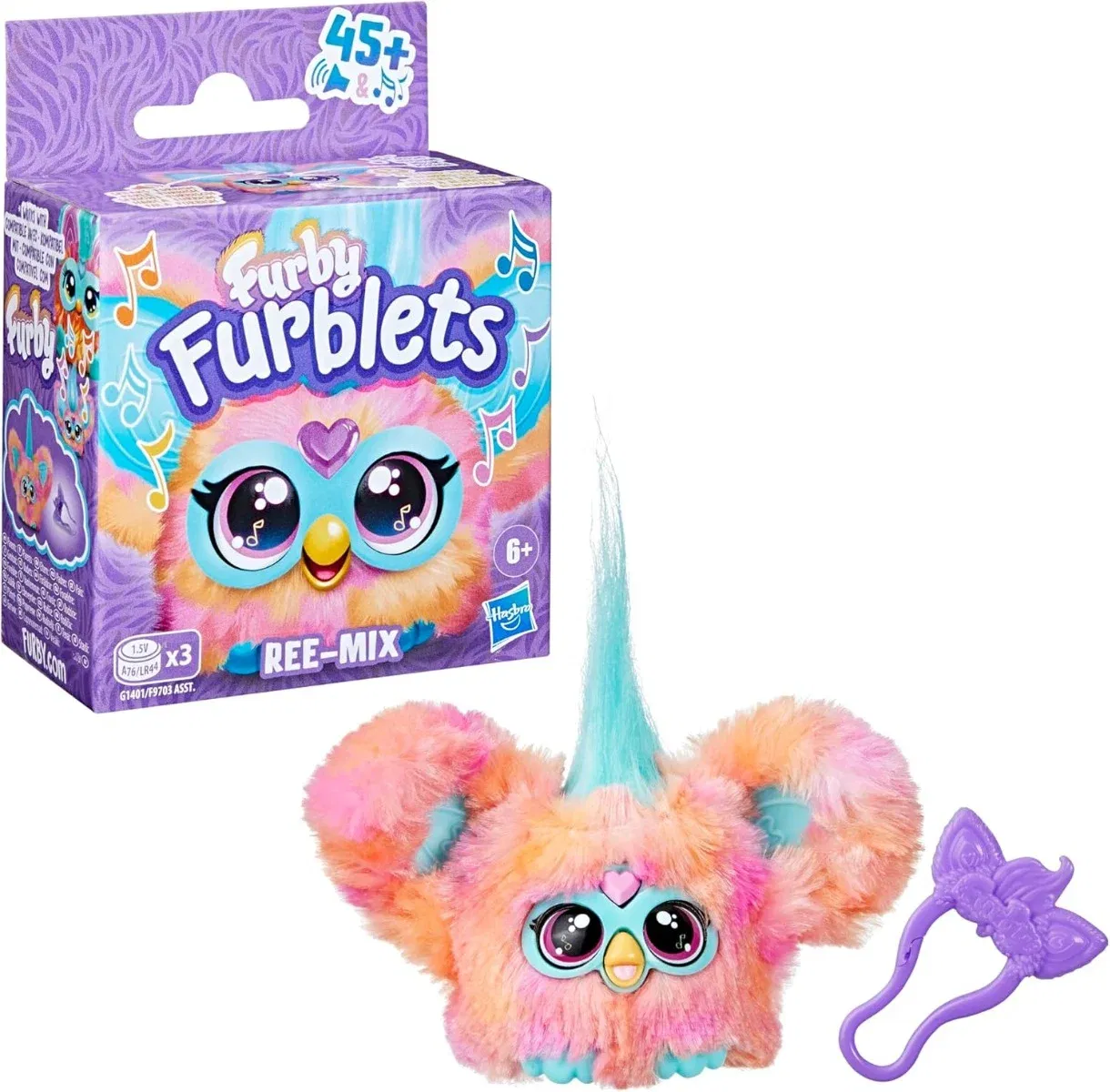 Jucarie de plus interactiva, Furby Furblets, Ree-Mix, G1401