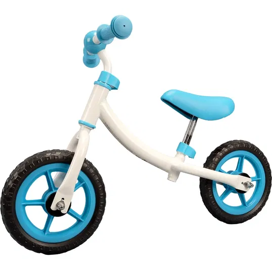 Bicicleta fara pedale, Action One, Baby Bliss, cu cadru reversibil si stickere incluse, 10 inch, Alb