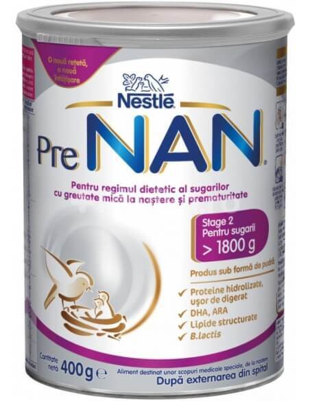 Formulă specială de lapte praf PreNan, +0 luni, 400 g, Nestlé